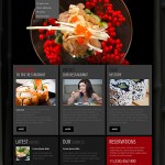 Шаблон сайта для суши - бара на wordpress (psd в комплекте)