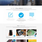 Шаблон landing page для дизайн студии (html, psd, muse)